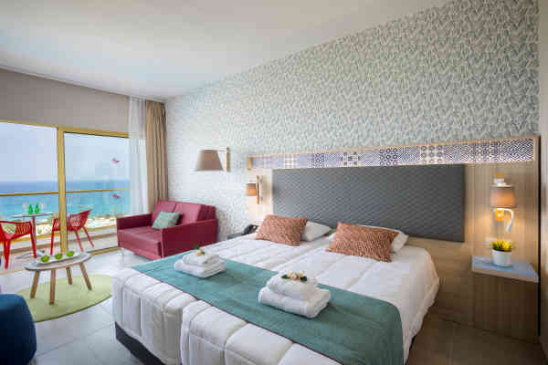 Family room at Leonardo Laura Beach & Splash Resort with sea view