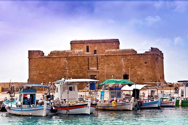 Fishing boats in the Old Harbour of Paphos